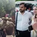 സിജെപി പ്രതിഷേധത്തിനിടെ സിപിഐ നേതാവ് ആനി രാജയ്ക്ക് നേരെ കൈയേറ്റം; മൂന്ന് പേരെ പൊലീസ് പിടികൂടി