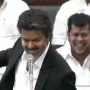 'ആരുടെയും ഔദാര്യത്തിലല്ല, ടിവികെ സർക്കാർ രൂപീകരിച്ചത് ജനങ്ങളുടെ അനുമതിയോടെ'; എം കെ സ്റ്റാലിനെയും ഉദയനിധി സ്റ്റാലിനെയും കടന്നാക്രമിച്ച് വിജയുടെ തീപ്പൊരി പ്രസംഗം
