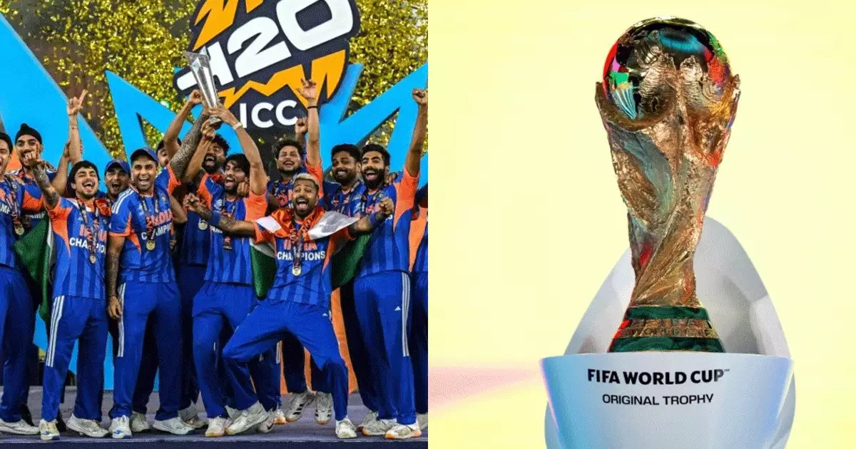 ടി-20 ലോകകപ്പ് ചാമ്പ്യന്മാരായ ഇന്ത്യക്ക് കിട്ടിയത് 22 കോടി; ഫിഫ ലോകകപ്പില് ആദ്യ റൗണ്ടിൽ പുറത്താകുന്നവര്ക്ക് കിട്ടുക മൂന്നിരട്ടി