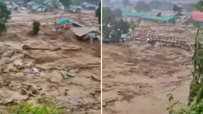 അരുണാചൽ പ്രദേശിൽ മിന്നൽ പ്രളയം; വ്യാപക നാശനഷ്ടം