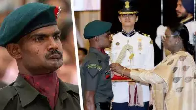 'മുഖത്ത് വെടിയുണ്ട തുളച്ചുകയറിയിട്ടും പിന്മാറിയില്ല, കൊടുംഭീകരനെ വധിച്ചു... ശത്രുക്കൾക്ക് മുന്നിൽ പതറാത്ത ധീരത'; ആരാണ് രാഷ്ട്രപതി കീർത്തിചക്ര സമ്മാനിച്ച ലാൻസ് നായിക് മീനാച്ചി സുന്ദരം