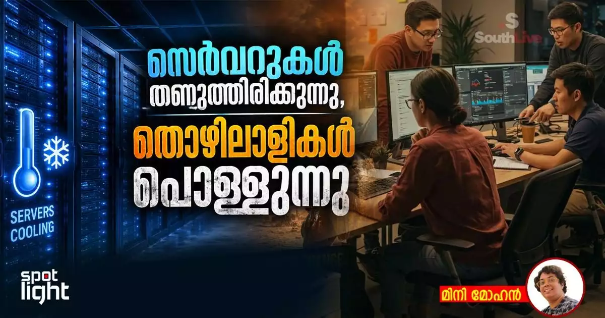 സെർവറുകൾ തണുത്തിരിക്കുന്നു, തൊഴിലാളികൾ പൊള്ളുന്നു